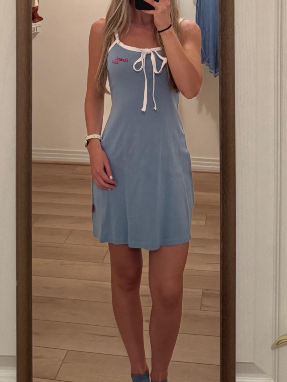 Mixxmix Korean Heart Club A-Line Tank Dress